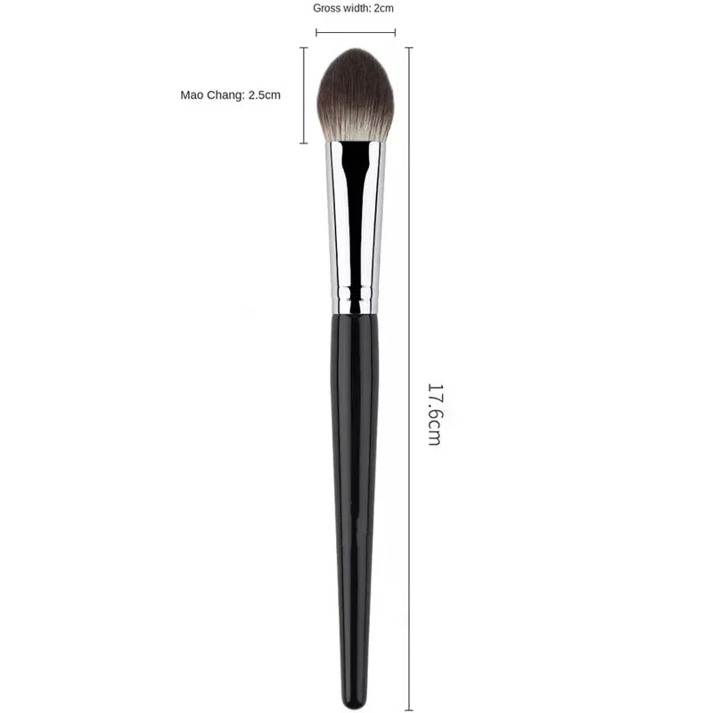 1/2PCS Peach Heart Blusher Brush – Small Flat Precise Brush for Powder, Cream & Liquid Blush