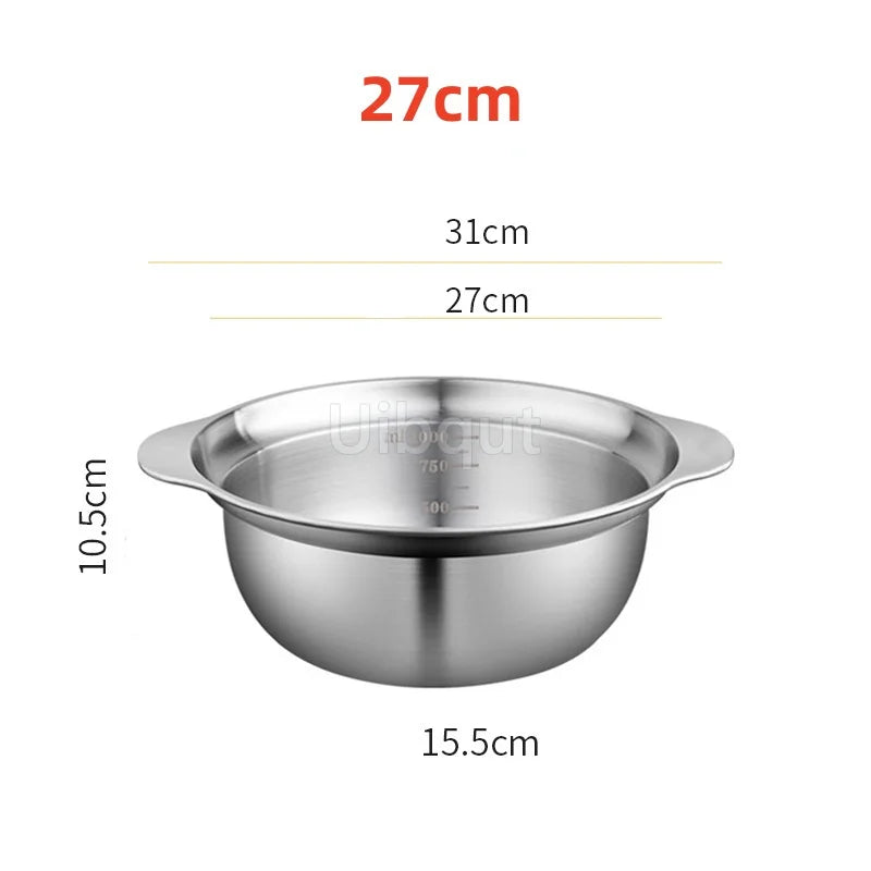 304 Stainless Steel Vegetable Washing Basin & Strainer – Multi-Purpose Rice Washer, Fruit Filter, Kitchen Drain Basket